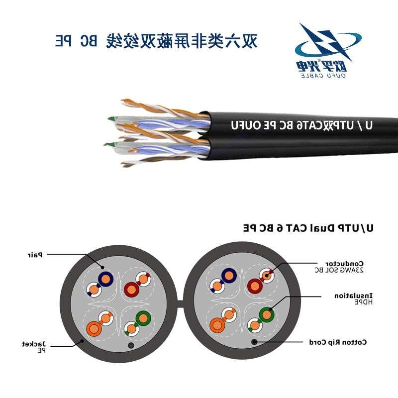 朝阳区U/UTP6类双4对非屏蔽室外电缆(23AWG)