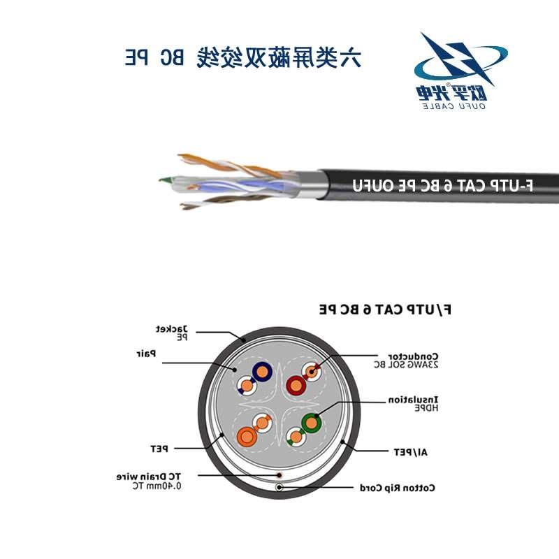 连云港市F/UTP6类4对屏蔽室外电缆(23AWG)