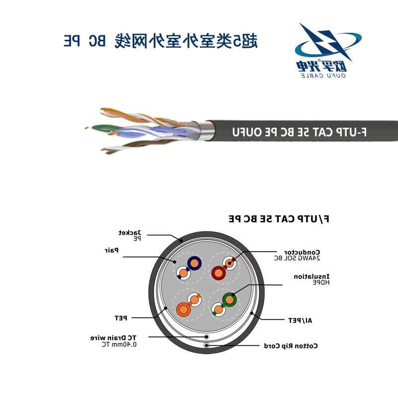 朝阳区F/UTP超五类4对屏蔽室外电缆(24AWG)